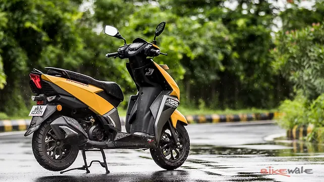 TVS Ntorq 125 Rear Three-Quarter
