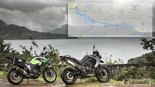 ADV vs Google Maps Starring Triumph Tiger 800 XCX and Kawasaki Versys X-300
