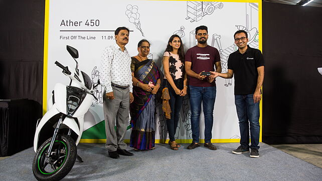 Ather 340 and 450 deliveries commenced in Bengaluru