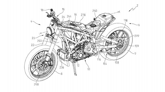 Indian FTR 1200 street bike patents leaked