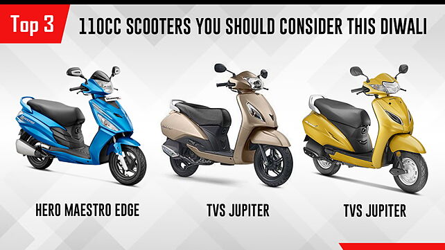 Top 3 110cc scooters you should consider this Diwali