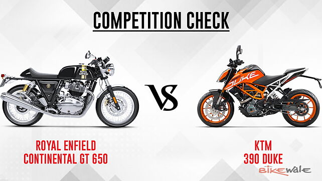 Royal Enfield Continental GT 650 vs KTM 390 Duke – Competition Check