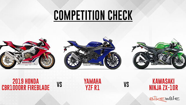 2019 Honda CBR1000RR Fireblade vs Yamaha YZF R1 vs Kawasaki Ninja ZX-10R – Competition Check