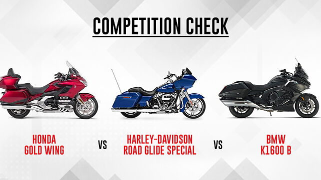 Honda Gold Wing vs Harley-Davidson Road Glide Special vs BMW K1600B: Competition Check