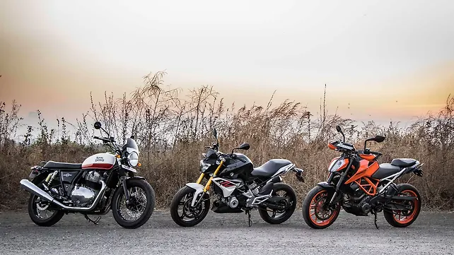 Royal Enfield Interceptor 650 vs BMW G310R vs KTM 390 Duke