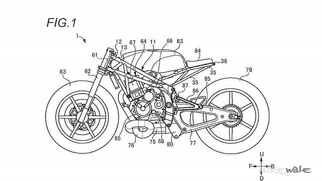 Suzuki patents design for new bike; likely to be a cafe-racer
