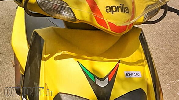Aprilia SR scooter with BS VI engine spotted testing