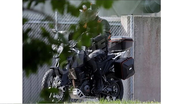 KTM 390 Adventure spied testing with official touring accessories