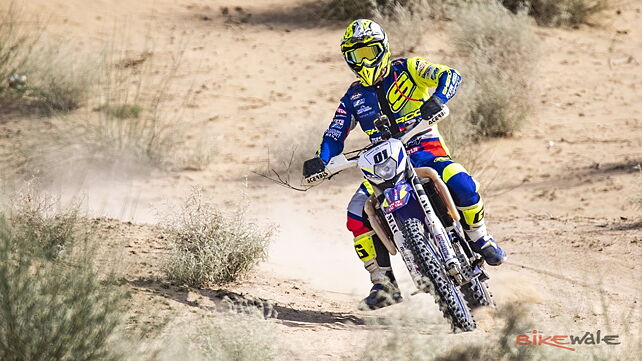2019 Desert Storm: TVS rider Adrien Metge takes lead in stage 1