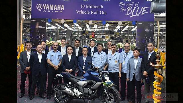 Yamaha India rolls out its 10 millionth motorcycle