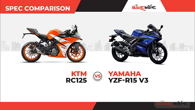 KTM RC 125 vs Yamaha YZF R15 V3: Spec Comparison