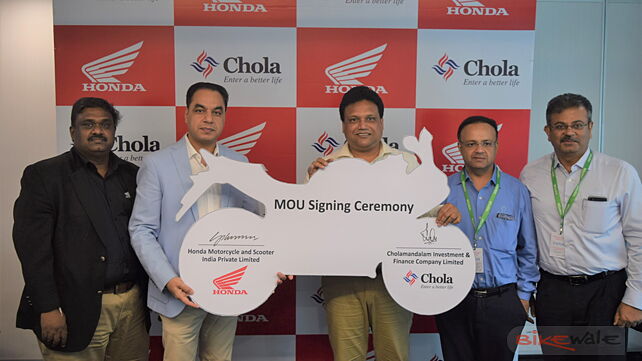Honda ties up with Cholamandalam Finance for easy finance