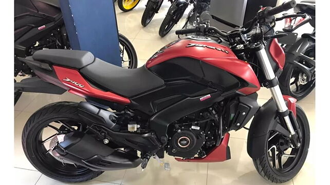 2019 Bajaj Dominar 400 red colour variant spotted at dealership in Mexico