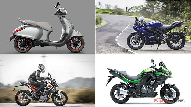 Your weekly dose of bike updates: Bajaj Urbanite Chetak launch, TVS riding gear launch, BS-VI Yamaha YZF R15 V3 engine details and more!