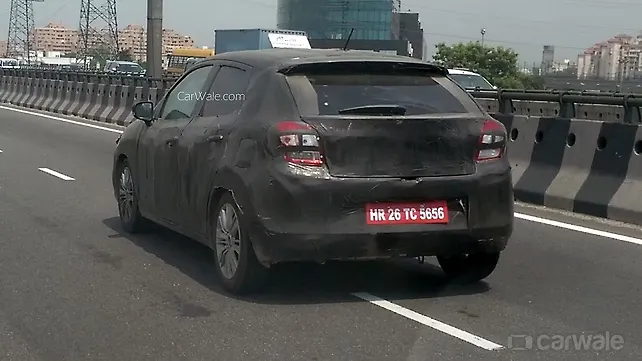Maruti Suzuki’s upcoming Baleno hatchback spied testing in north India Maruti Suzuki’s upcoming Baleno hatchback spied testing in north India