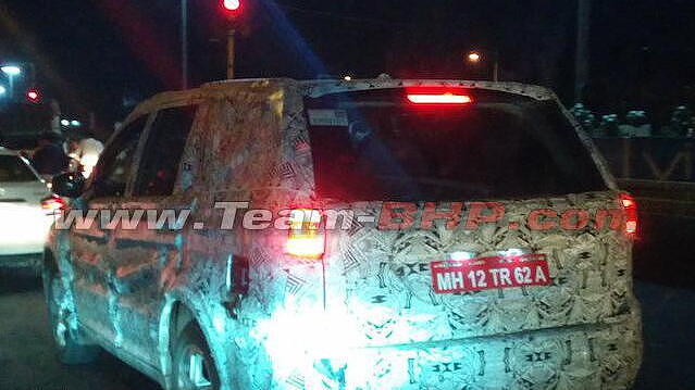 Tata Hexa crossover spied on test