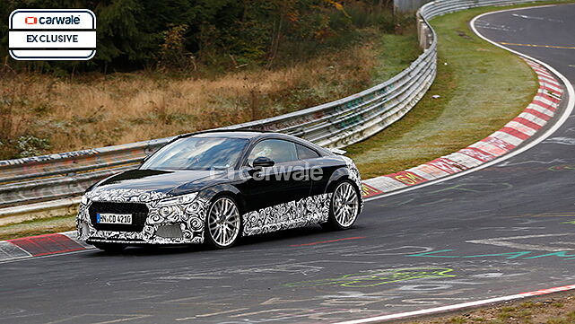 Audi TT RS spotted on test