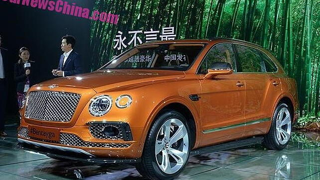 Bentley Bentayga SUV launched in China for 4.8 million Yuan