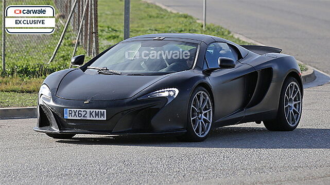 McLaren 675LT Spider spotted on test