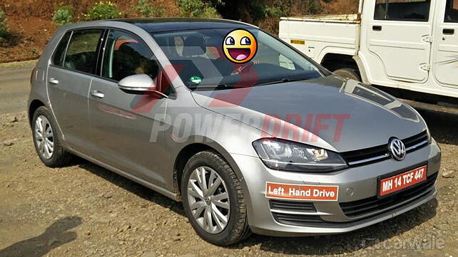 Mk7 Volkswagen Golf spotted on test near Pune