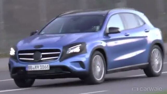 Mercedes GLA facelift spotted testing