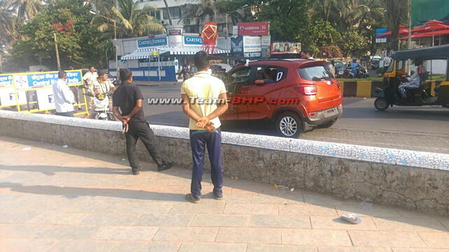 Mahindra S101 (XUV100) spotted without camouflage