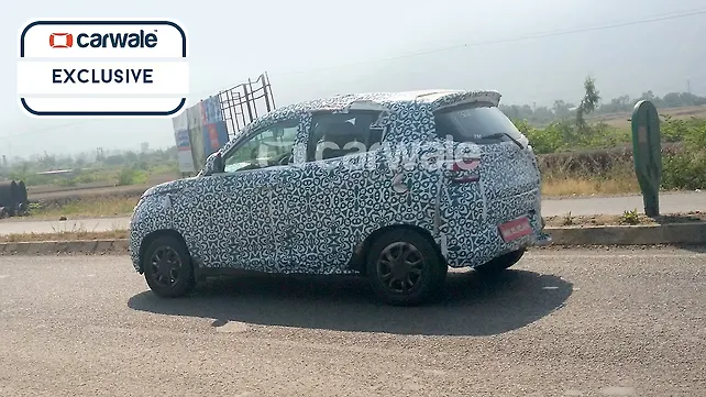 Mahindra XUV100 spotted on test Mahindra XUV100 spotted on test