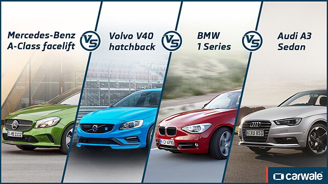 Mercedes-Benz A-Class vs BMW 1 Series vs Audi A3 vs Volvo V40: Spec Comparison