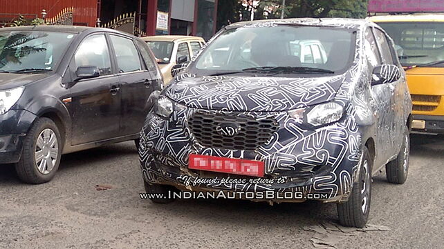Datsun Redi-Go spotted on test