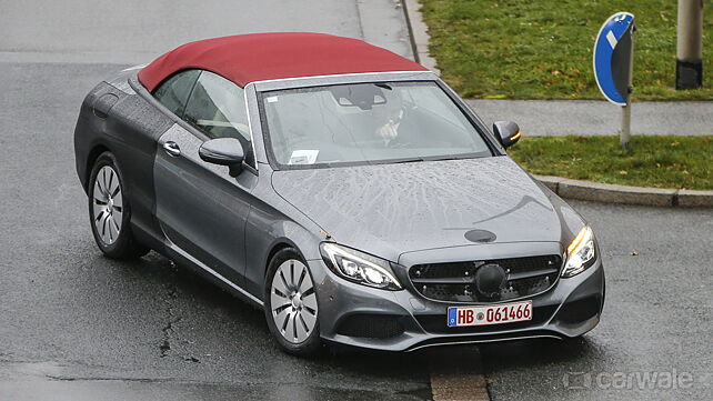 Mercedes-Benz C-Class cabriolet spotted testing