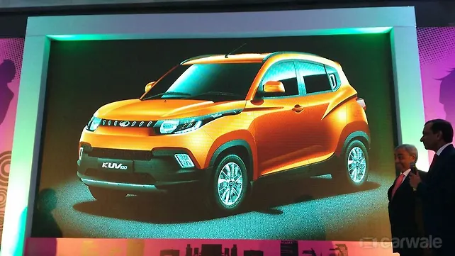 Mahindra christens their new compact vehicle KUV100 (S101) Mahindra christens their new compact vehicle KUV100 (S101)