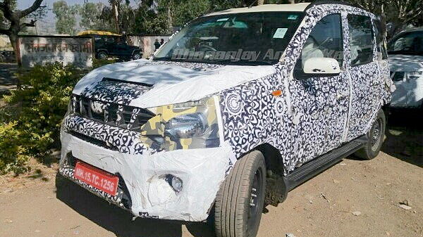 Mahindra Quanto facelift spotted on test in Noida
