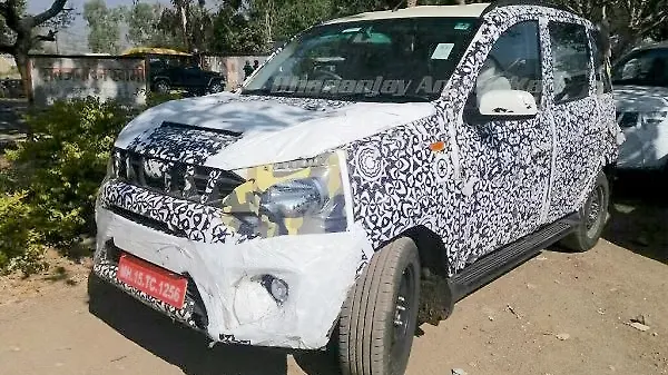 Mahindra Quanto facelift spotted on test in Noida Mahindra Quanto facelift spotted on test in Noida