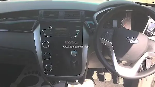 Mahindra KUV100 interior spied Mahindra KUV100 interior spied
