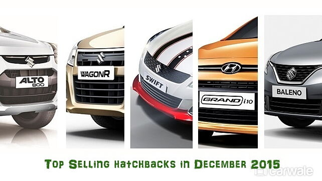 Top 5 selling hatchbacks in December 2015