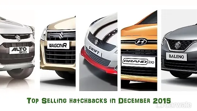 Top 5 selling hatchbacks in December 2015 Top 5 selling hatchbacks in December 2015