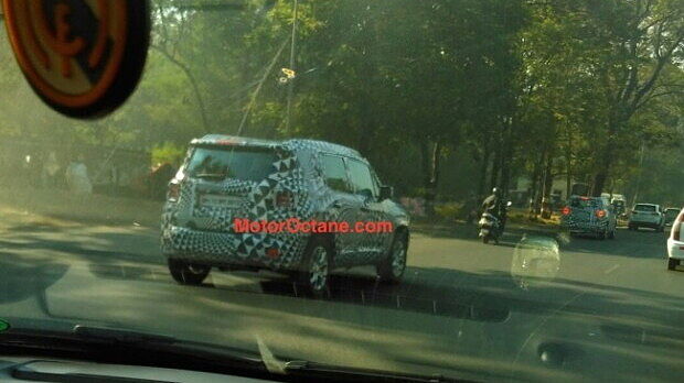 Jeep Renegade spotted testing in India