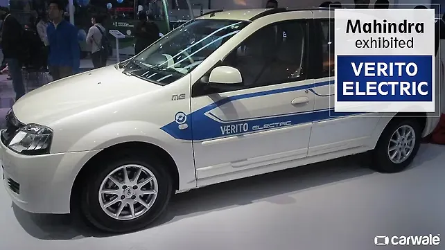 Mahindra Verito Electric exhibited at the 2016 Auto Expo Mahindra Verito Electric exhibited at the 2016 Auto Expo