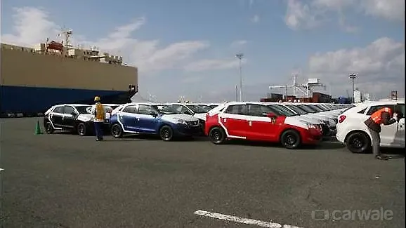 Made in India Maruti Baleno reaches Japan Made in India Maruti Baleno reaches Japan