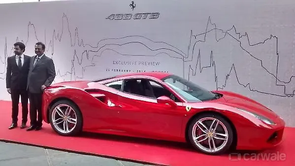Ferrari 488 GTB launched in Mumbai at Rs 3.88 crore Ferrari 488 GTB launched in Mumbai at Rs 3.88 crore