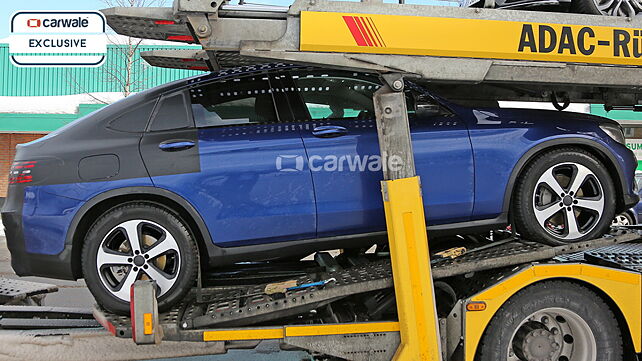 Mercedes-Benz GLC coupe spied showing off some more skin