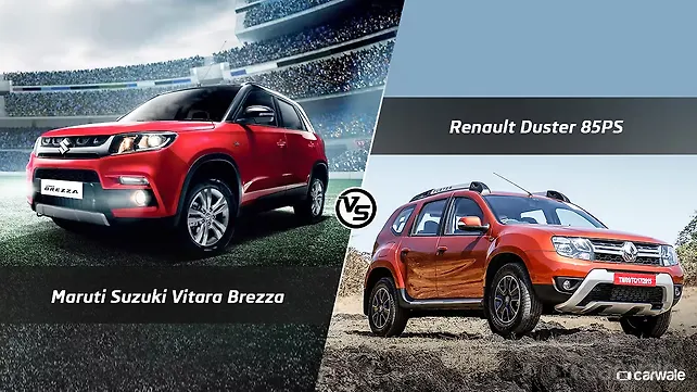 Spec Comparison: Maruti Suzuki Vitara Brezza Vs Renault Duster 85PS Spec Comparison: Maruti Suzuki Vitara Brezza Vs Renault Duster 85PS