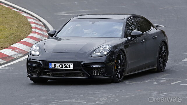 New Porsche Panamera spied on test again