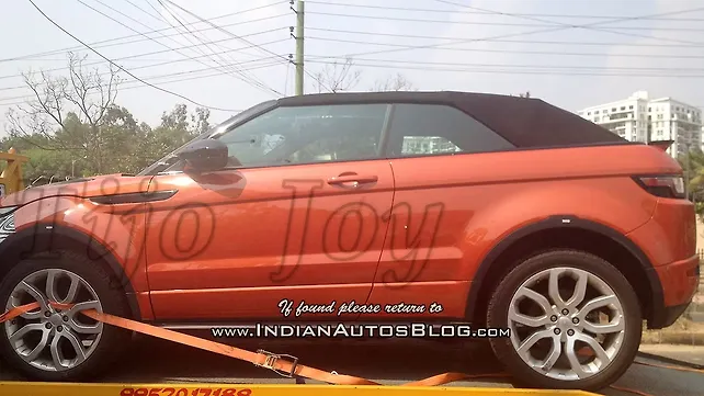 Range Rover Evoque Convertible spotted in India Range Rover Evoque Convertible spotted in India