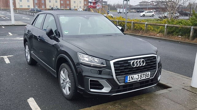 Audi Q2 spied undisguised in the UK