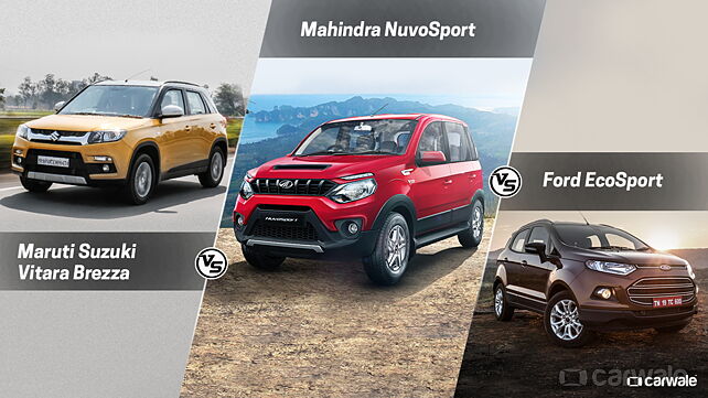 Spec comparison: Mahindra NuvoSport Vs Maruti Suzuki Vitara Brezza Vs Ford EcoSport
