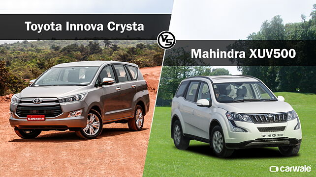 New Toyota Innova Crysta vs Mahindra XUV500: Spec Comparison