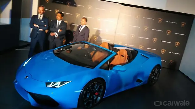 Lamborghini Huracan Spyder launched at Rs 3.89 crore Lamborghini Huracan Spyder launched at Rs 3.89 crore