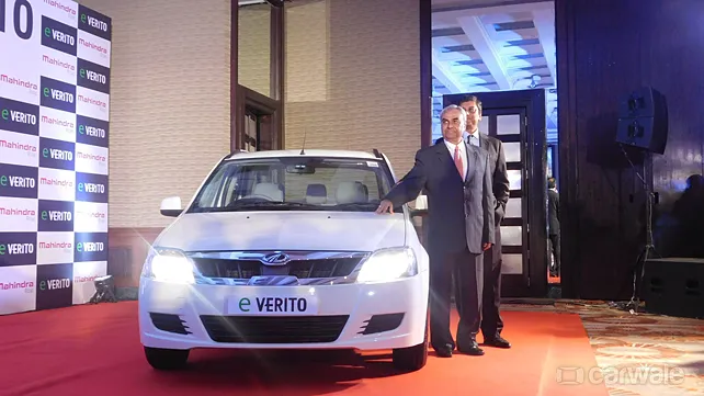 Mahindra launches the electric e-Verito at Rs 9.50 lakh Mahindra launches the electric e-Verito at Rs 9.50 lakh