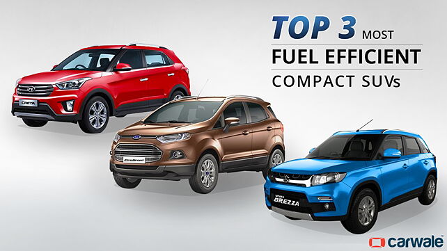 Top 3 most fuel efficient compact SUVs revealed